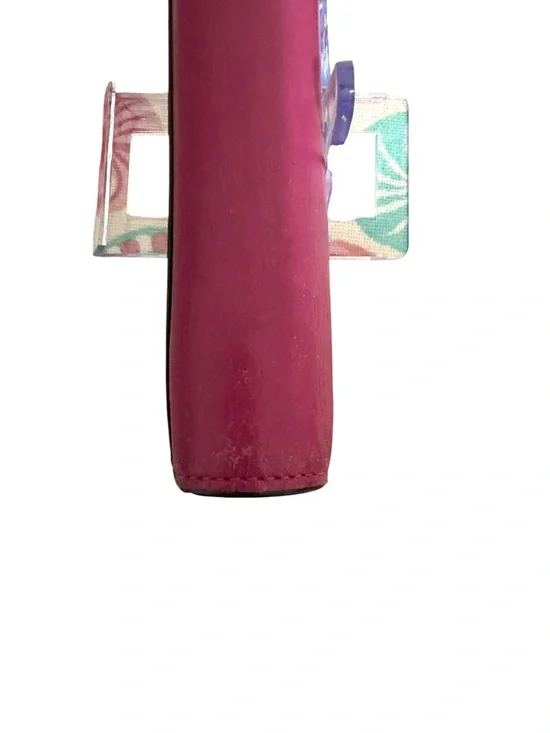 MCM Colorblock Wallet – Pink/Black Leather – Snap Closure - Picture 4 of 9